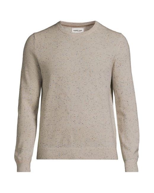 Lands' End Brown Fine Gauge Cashmere Sweater for men
