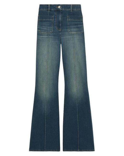 Reiss Blue Sakura Flare Jeans
