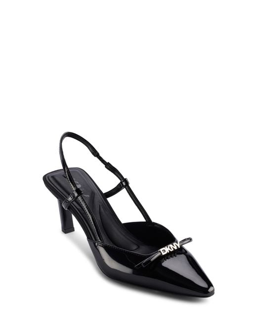 DKNY Black Carline Slingback Pump
