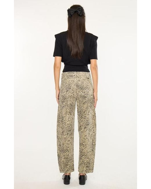 Kancan Natural Lydia Low Slung Barrel Jeans