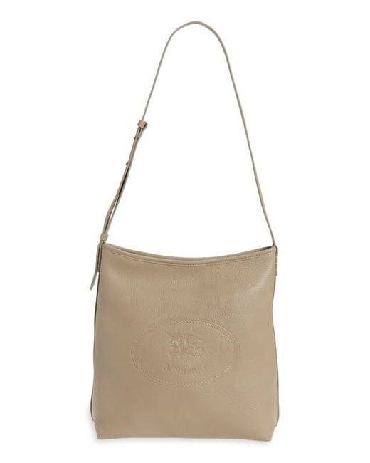 Burberry Brown Small Highlands Leather Shoulder Bag