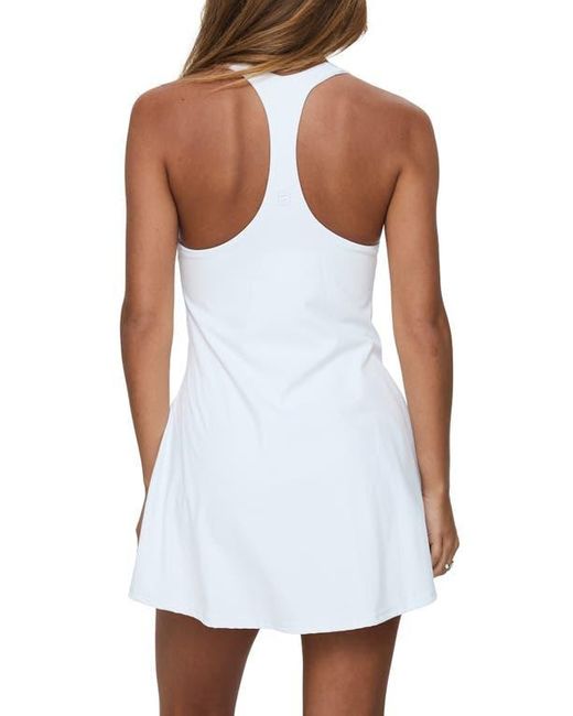 Princess Polly White Challengers Active Minidress With Built-In Shorts