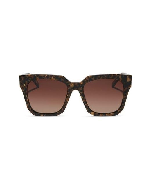 DIFF Brown Ariana 54Mm Gradient Square Sunglasses