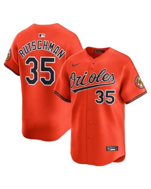 Nike Orange Adley Rutschman Baltimore Orioles 2Nd Alternate Limited Player Jersey for men