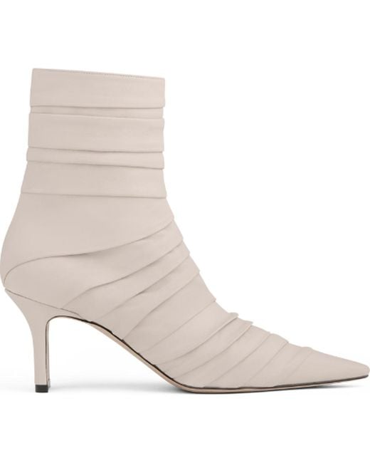 Neil J. Rodgers Natural Plisse Ankle Boot
