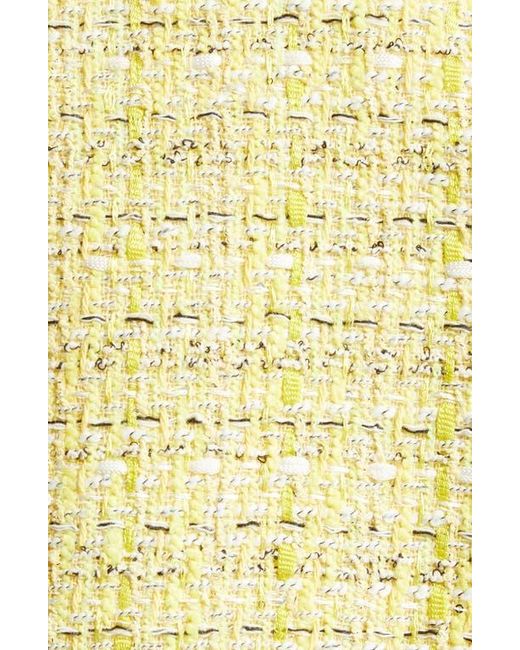 St. John Yellow Metallic Tweed One-Button Jacket