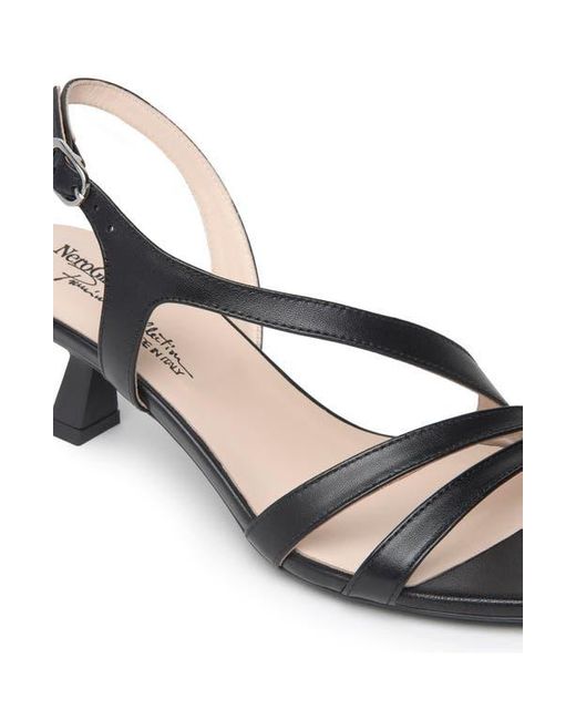 Nero Giardini Blue Slingback Kitten Heel Sandal