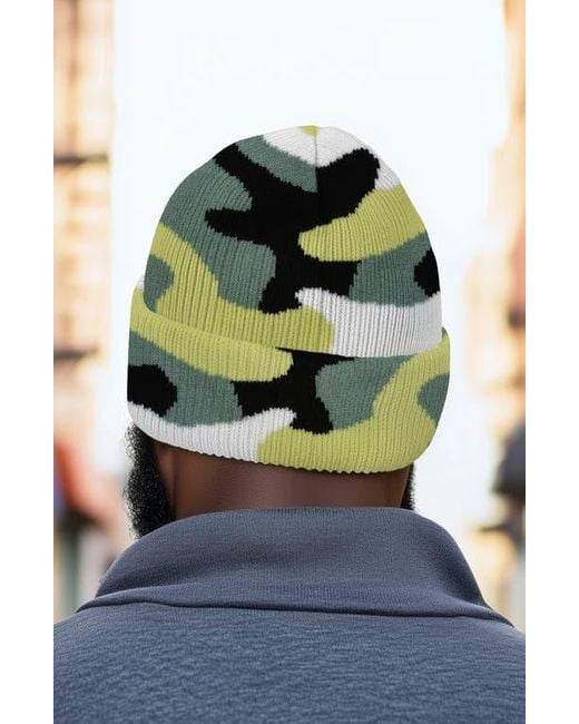 Alix Multicolor Pigeon Beanie Cap for men