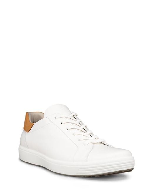 Ecco White Soft 7 Sneaker for men