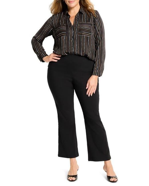 NIC+ZOE Black Wonderstretch Berkeley Bootcut Pants
