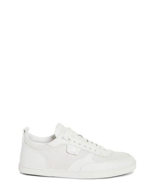 Christian Louboutin White Tutti Rui Perforated Sneaker for men