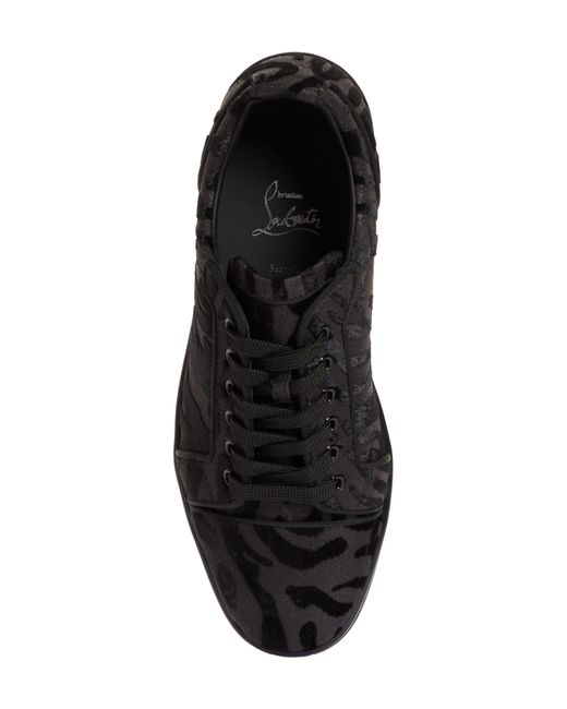 Christian Louboutin Black Louis Junior Orlato Low Top Sneaker for men