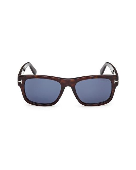Tom Ford Blue Smith-02 55Mm Rectangular Sunglasses for men