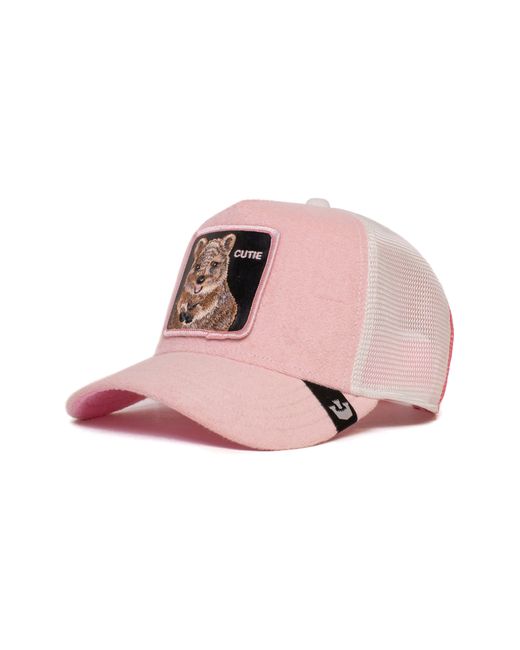 Goorin Bros Smile More Trucker Hat in Pink for Men | Lyst