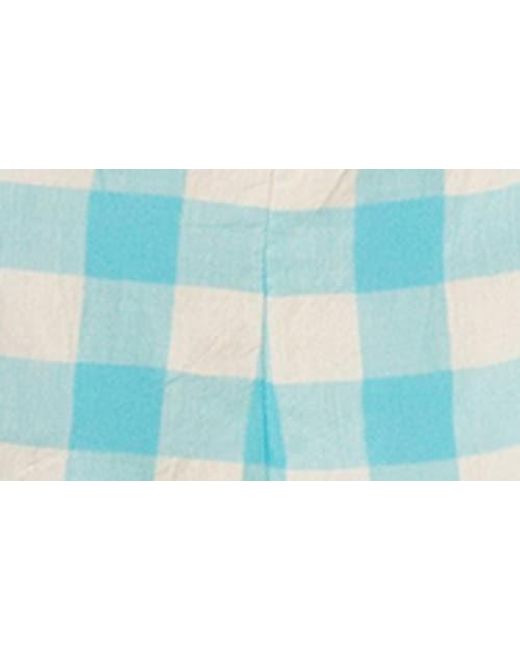 Roxy Blue The Breakers Check Romper