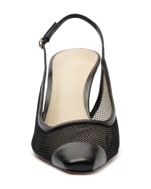 Alexandre Birman Black Oliva Pointed Toe Slingback Pump
