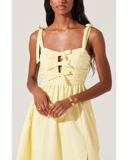 Astr Natural Helia Sleeveless A-Line Dress