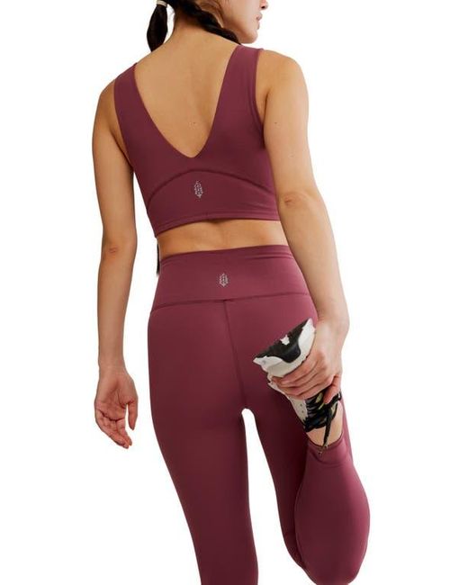 Free People Red Fp Movement Never Better High Waist Leggings