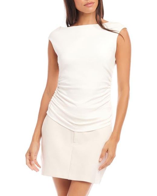 Fifteen Twenty White Tasha Ruched Side Top