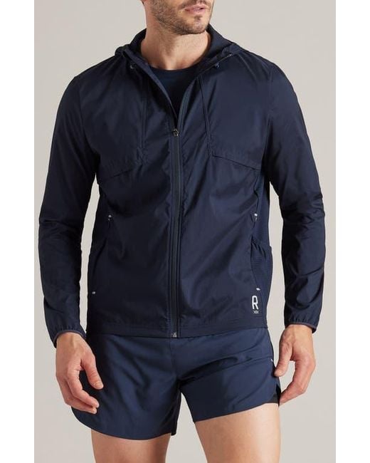 Rhone Men's Blue Outpace Full Zip Jacket
