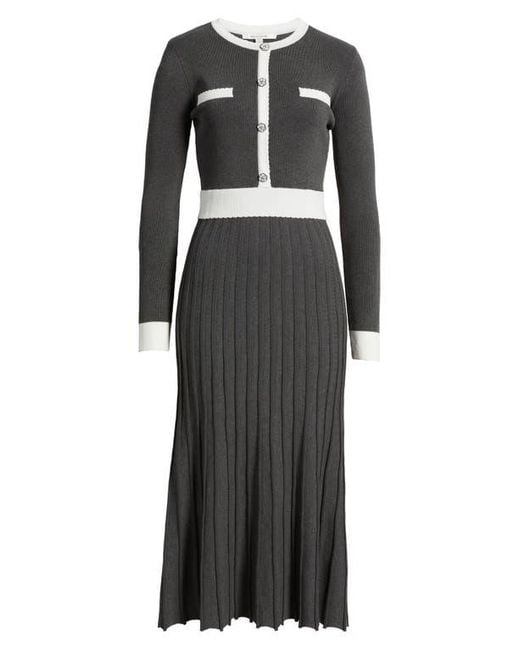 ZOE AND CLAIRE Black Long Sleeve A-Line Sweater Dress