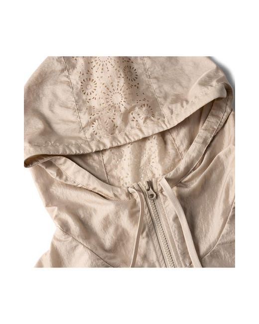Ugg Blue Chiara Hooded Nylon Jacket