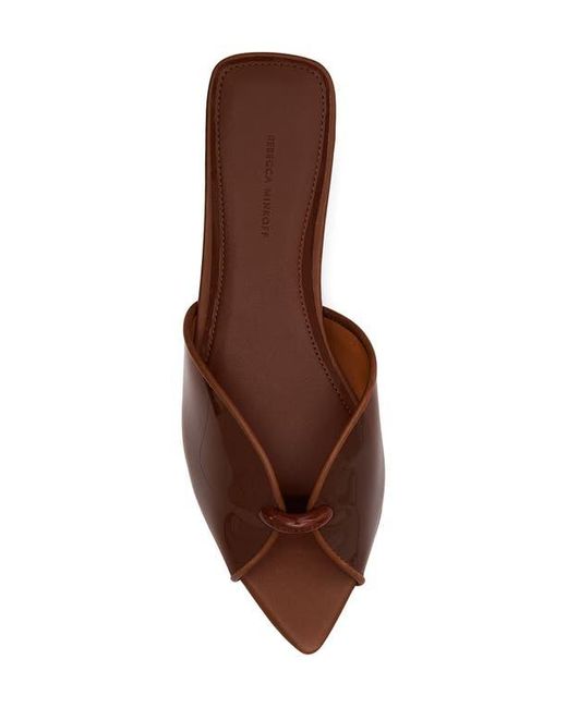 Rebecca Minkoff Brown Paris Jelly Pointed Toe Slide Sandal