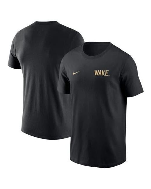 Nike Black Wake Forest Demon Deacons 2025 Sideline Legend Performance T-Shirt for men
