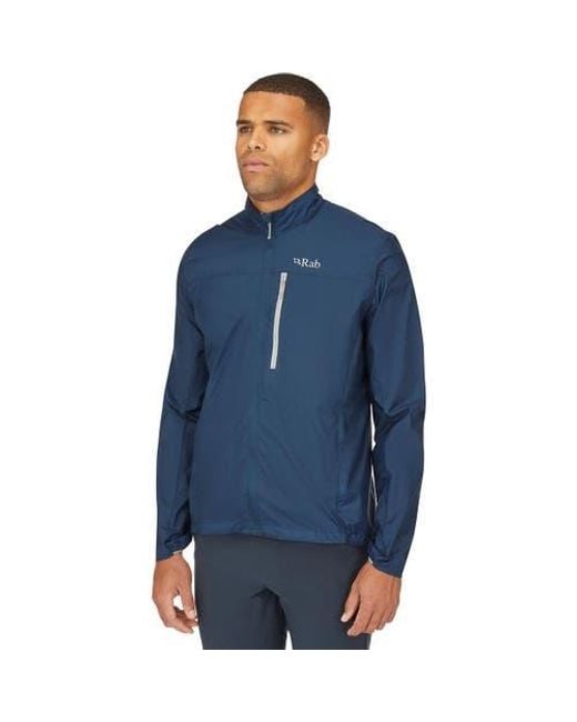 Rab Blue Vital Windshell Hooded Jacket for men