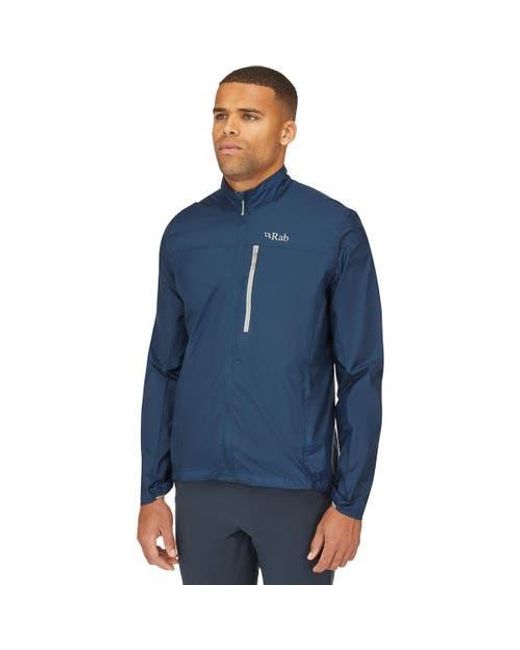 Rab Blue Vital Windshell Hooded Jacket for men