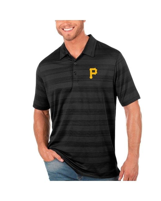 Antigua Black Pittsburgh Pirates Compass Polo At Nordstrom for men