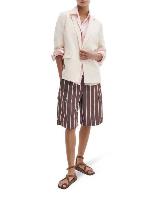 Rag & Bone White Jennie One-Button Blazer