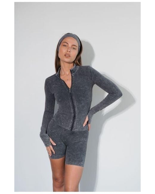 Vitaly Gray Cloud Ii Rib Basic Jacket
