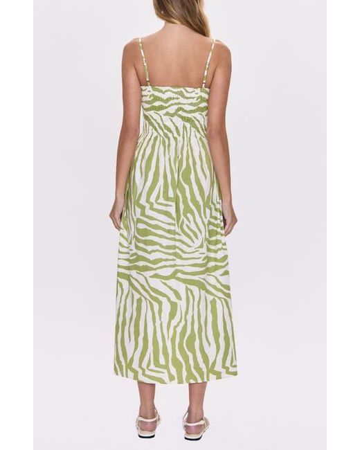 Pistola Green Bianca Maxi Sundress
