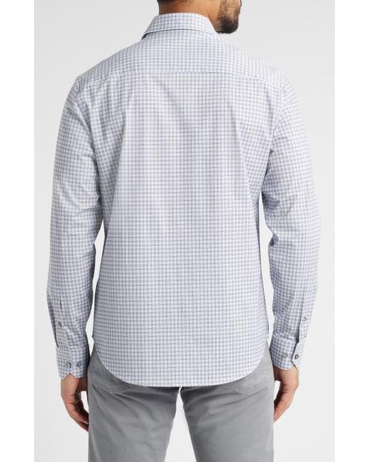 Bugatchi Blue James Ooohcotton Button-Up Shirt for men