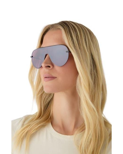DIFF Purple Imani 139Mm Gradient Shield Sunglasses
