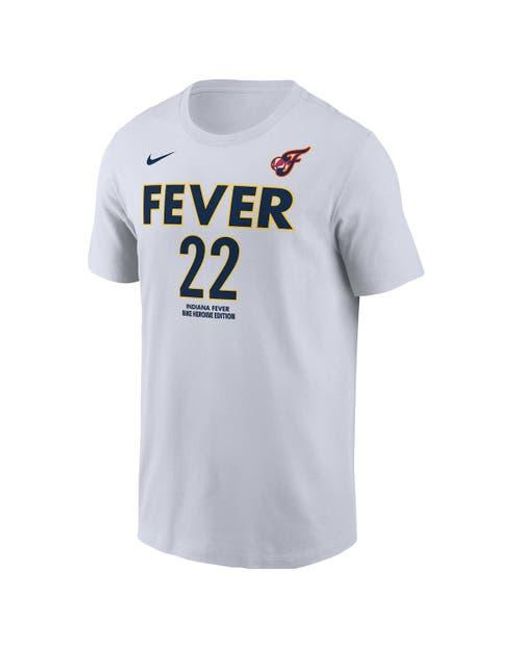 Nike Gray Caitlin Clark Indiana Fever Heroine Edition Name & Number T-Shirt for men
