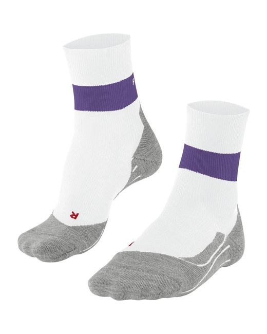 Falke Blue Ru Compression Stabilizing Running Socks