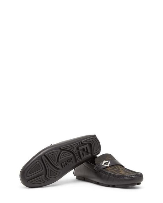 Fendi Multicolor Ff Square Driving Loafer for men