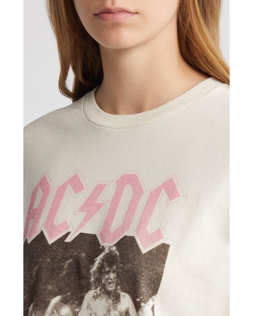 THE VINYL ICONS Natural Ac/dc Jailbreak Cotton Graphic T-shirt