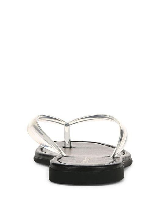 Veronica Beard White Clea Flip Flop