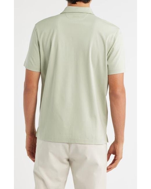 Aurélien Green Aur1 Solid Cotton Polo for men