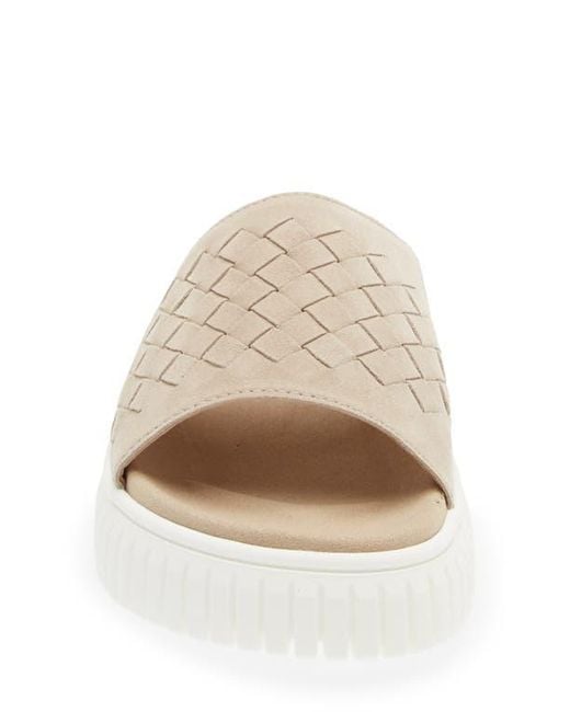 Gabor Multicolor Platform Slide Sandal