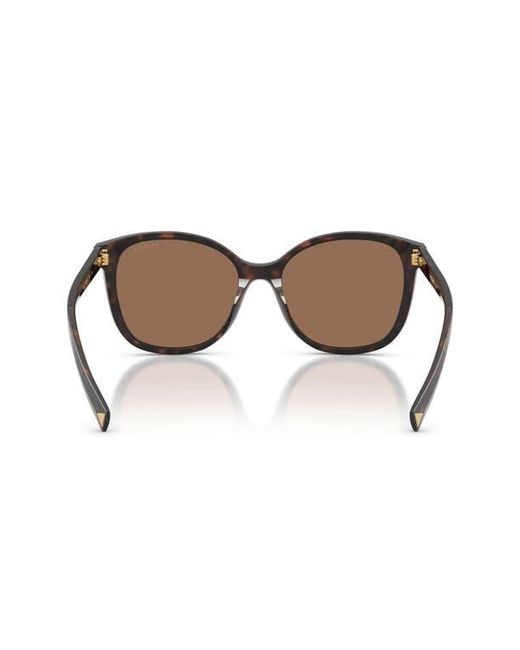 Prada Brown 53Mm Gradient Square Sunglasses