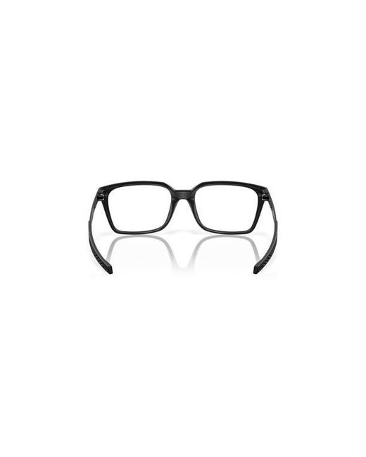 Oakley Black 55Mm Rectangle Optical Glasses for men