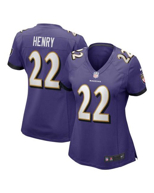 Nike Blue Derrick Henry Baltimore Ravens Game Player Jersey
