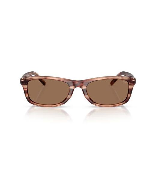 DIESEL Brown 54Mm Rectangular Sunglasses
