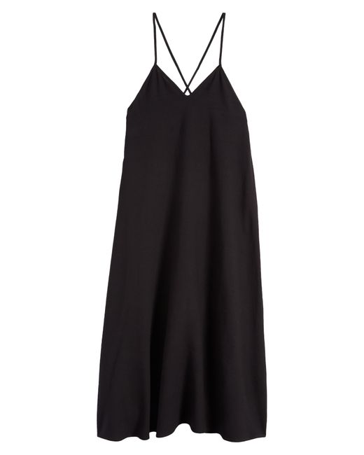Nordstrom Black Tie Back Cover-up Maxi Dress