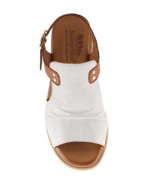 Spring Step Brown Locals Wedge Sandal