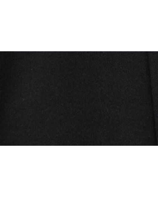 Mango Black Wool Blend Wrap Coat
